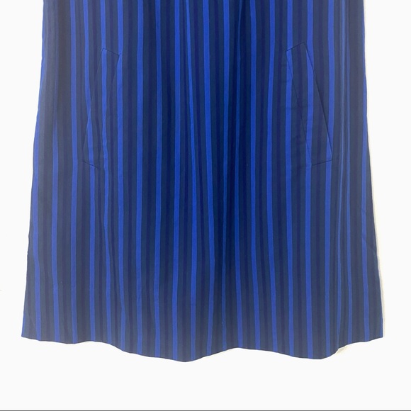 HD in Paris Cerulean Stripe Shift Dress Size: 00 - Picture 3 of 12